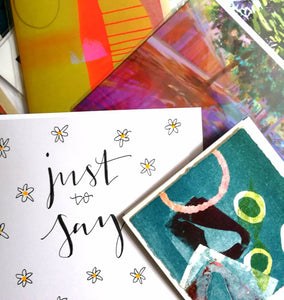 Curated monthly greetings card bundle - with or without subscription