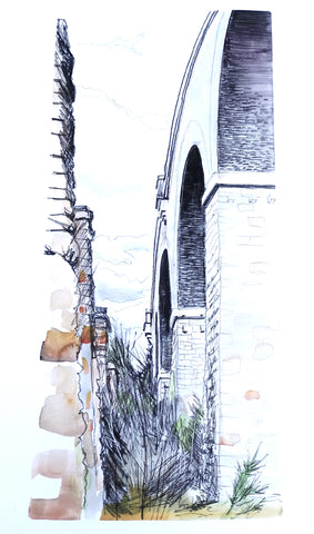 Perranwell Viaduct sketch