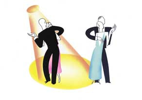 Jeeves and Wooster - Dancers - GICLEE PRINT