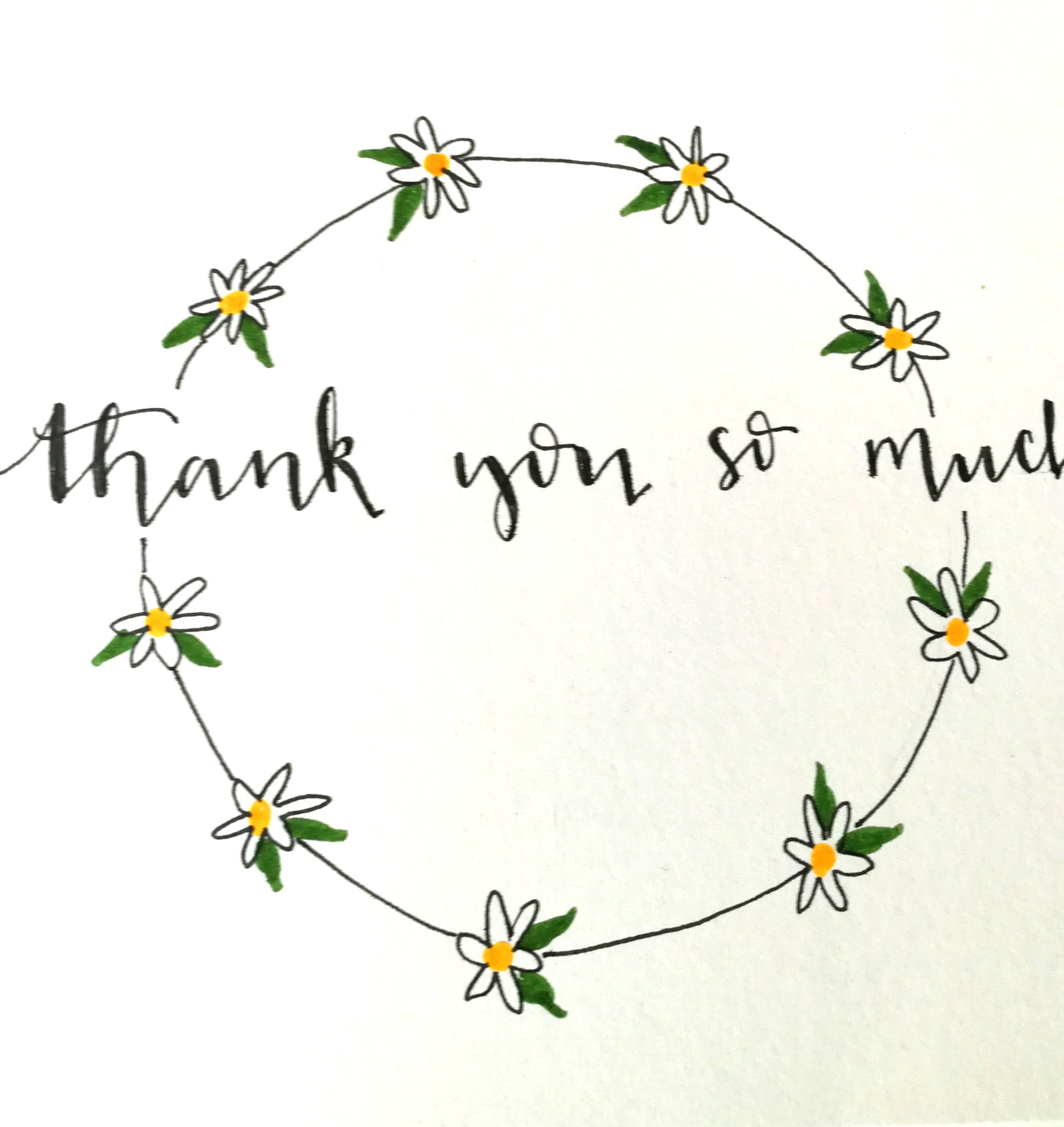 Thank You - greetings card
