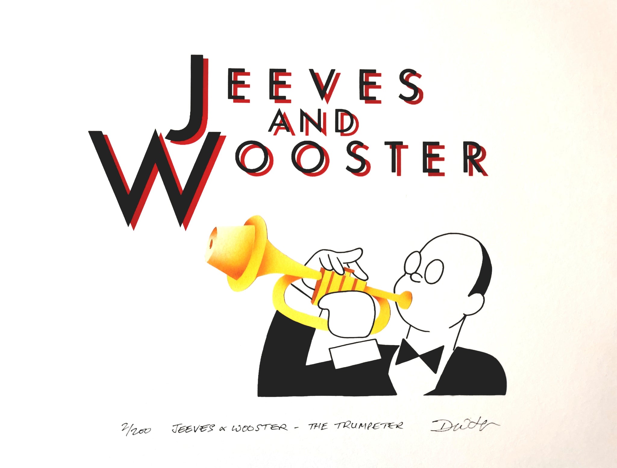Jeeves and Wooster - Trumpeter - GICLEE PRINT